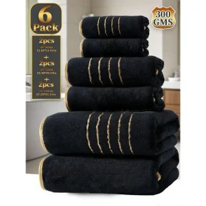 Solid Color Bathroom Towel Set, Quick Dry Hand Towel