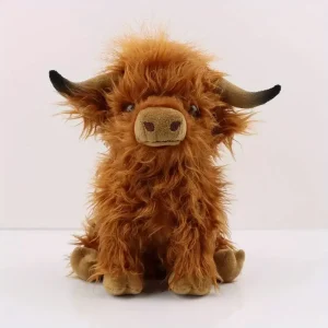 Stuffed Animals Highland Cows Stuff Fluffy Cattle Dolls