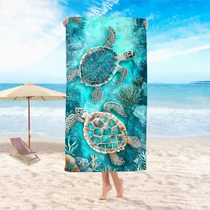 1pc X-Large Quick Dry Sand Free  Microfiber Beach Towel