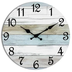 Silent Non Ticking Battery Operated Country Clock - 8"