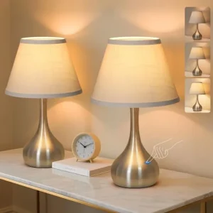 17" Touch  Lamp Set of 2,  3-Way Dimmable Lamp