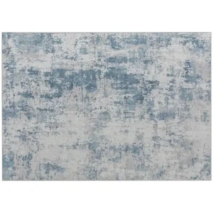 Area Rug 5x7, Non-Slip Carpet - Blue - For Any Room - Washable