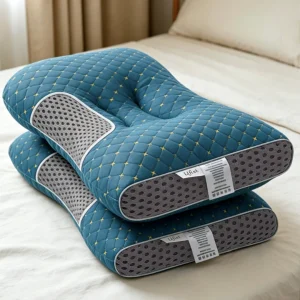 2 pack soft ergonomically and comfortable designed pillow core, detachable pillowcase for cleaning