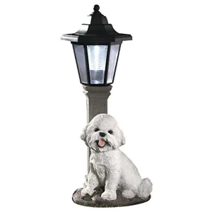 Solar Dog Garden Lantern -LED Light - 13.5" Tall