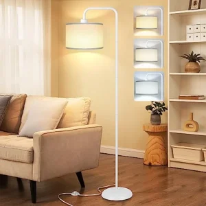 LED Floor Lamp, 3 Color Temperature with Feet Switch -  Tall Pole Floor