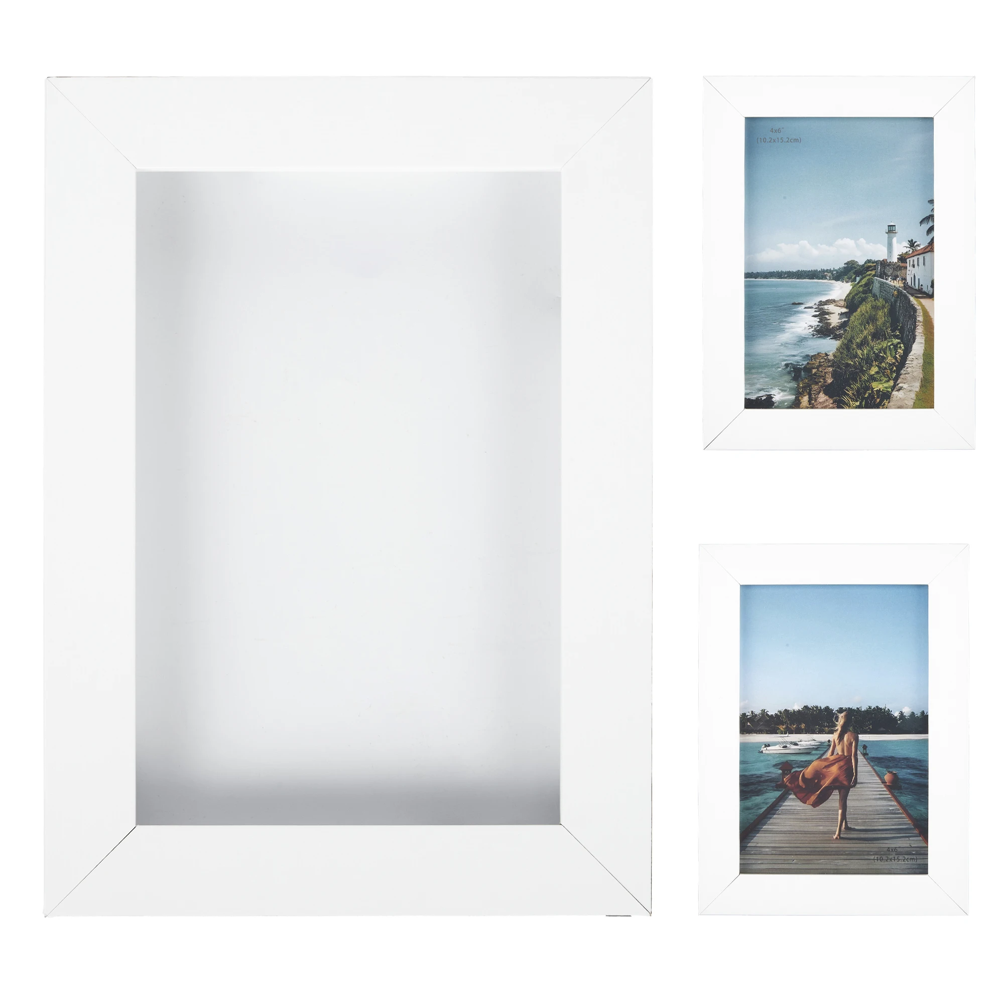 Collage Photo Frame Set – Black 4x6 MDF Wood Frames,Shat terproof Glass, Easy Assembly - Image 9