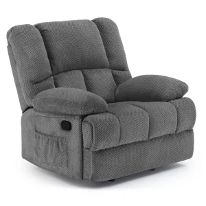 Oversized Rocker Recliner Chair, High Back Comfortable & Heavy Duty - Thumbnail Image 9