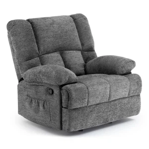 Oversized Rocker Recliner Chair, High Back Comfortable & Heavy Duty - Thumbnail Image 8