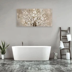 Stunning Flower Canvas Wall Art -, Ready To Hang, Elegant Prints Plum - Thumbnail Image 6