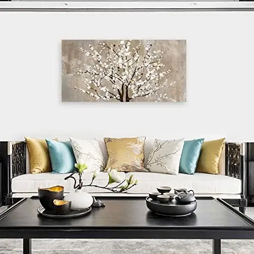 Stunning Flower Canvas Wall Art -, Ready To Hang, Elegant Prints Plum - Image 3