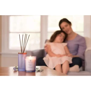Lavender Thyme Scented Aromatherapy Candle, Relaxing Calming Soy Wax Candle. Serenity - Thumbnail Image 2
