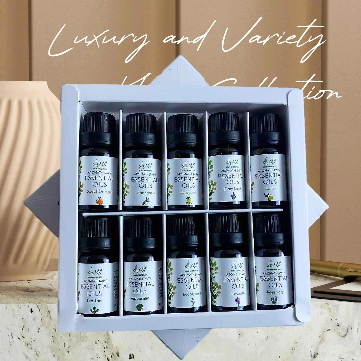 10 pcs or 6 pcs Essential Oil Set for Diffuser, Humidifiers, Skin Care, Massage, Fragrance Oil Scent for Soaps or Candle making - Image 2