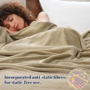 Ultra Soft ,  Anti-Static Microfiber Queen Bed Blanket - Thumbnail Image 2