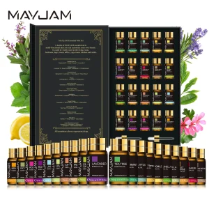 20 Bottles Oils Kit Set Lavender Jasmine Eucalyptus Vanilla Sandalwood Sweet Orange Geranium Patchouli - Thumbnail Image 2