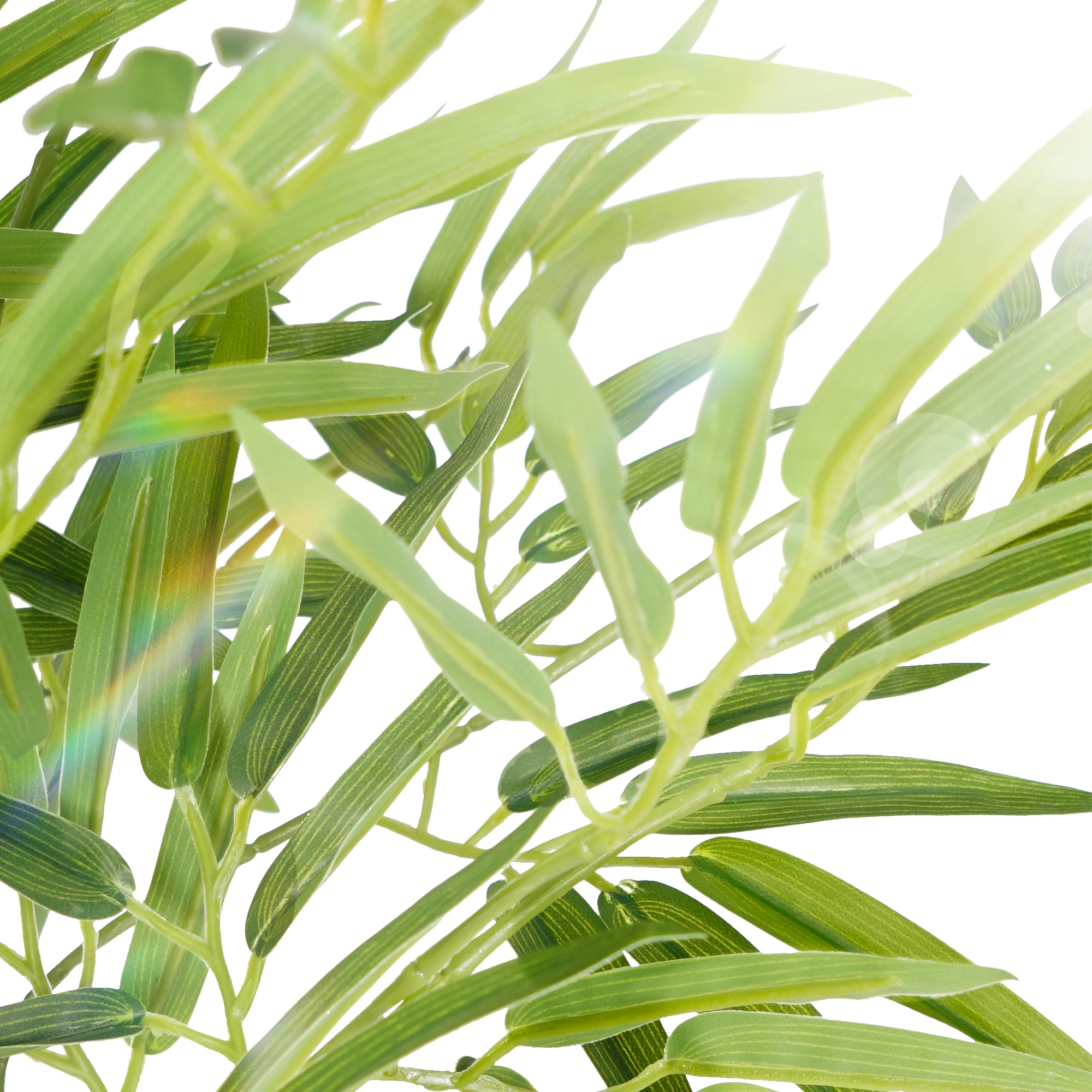 4/5/6ft Tall Artificial Bamboo Tree, Bamboo Plant in Black Pot Faux Trees with Realistic Trunks & Lifelike Leaves - Image 4